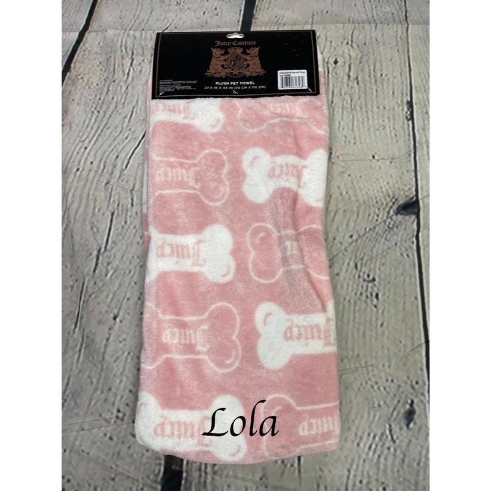 Custom Embroidered Juicy Couture blanket | Embroidered pet blanket